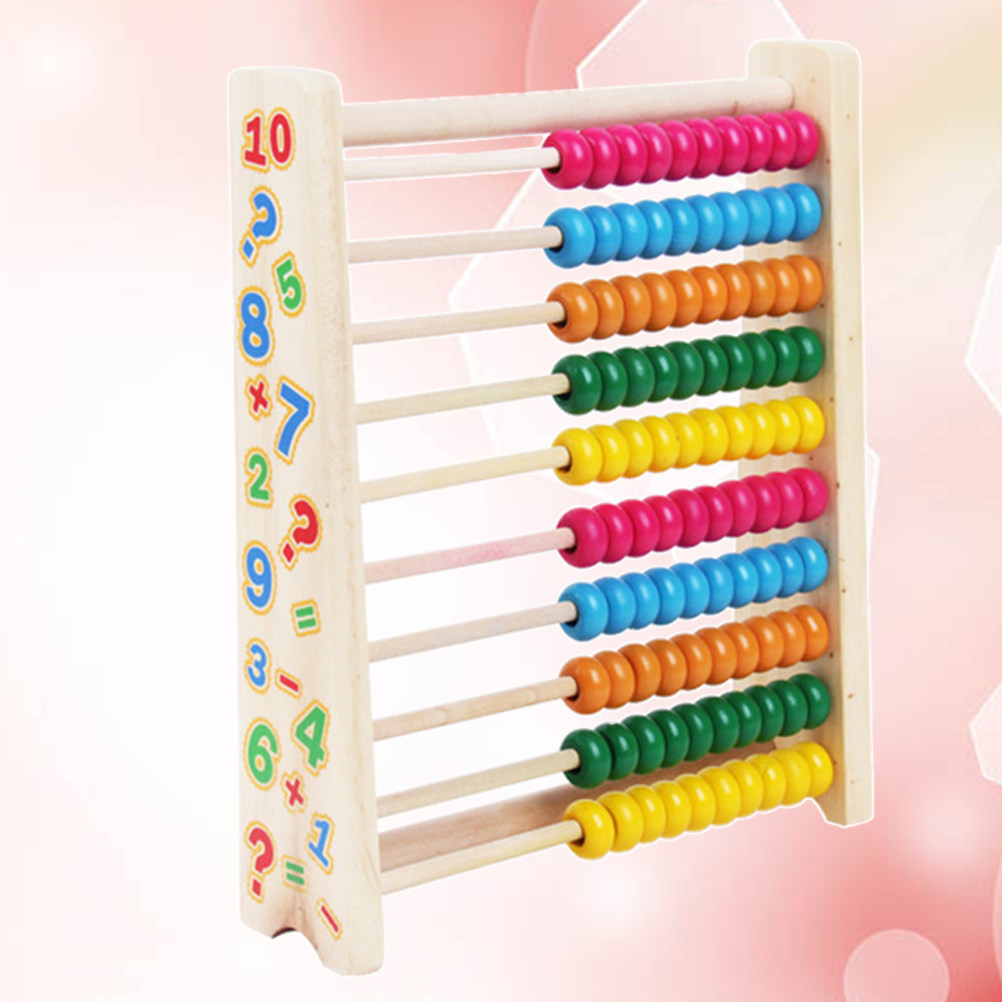 10 Stalls Wooden Abacus Colorf - Kids Educational Computer 评论和价格