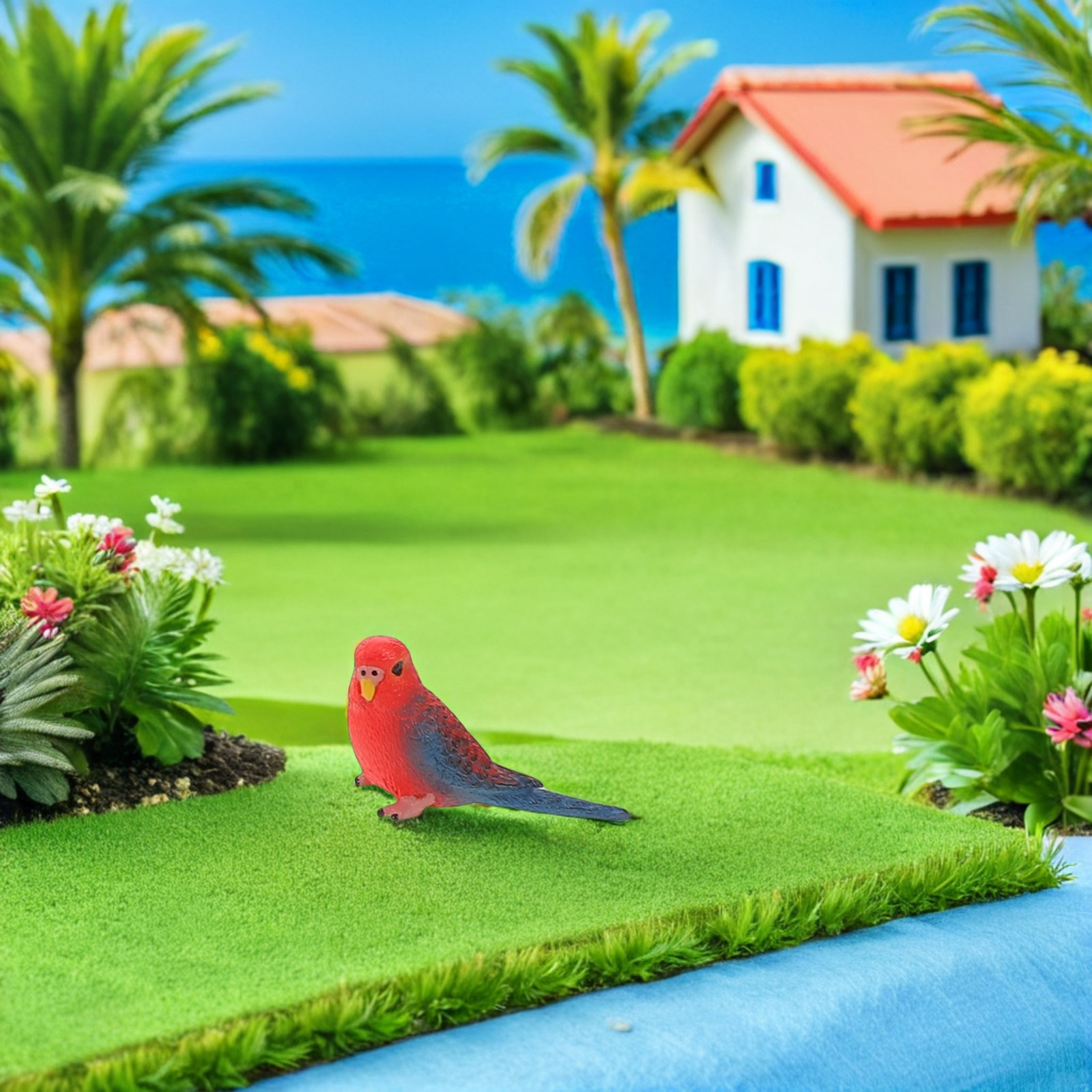 6Pcs Vibrant Realistic Parrot  - Kids Education Room 评论和价格