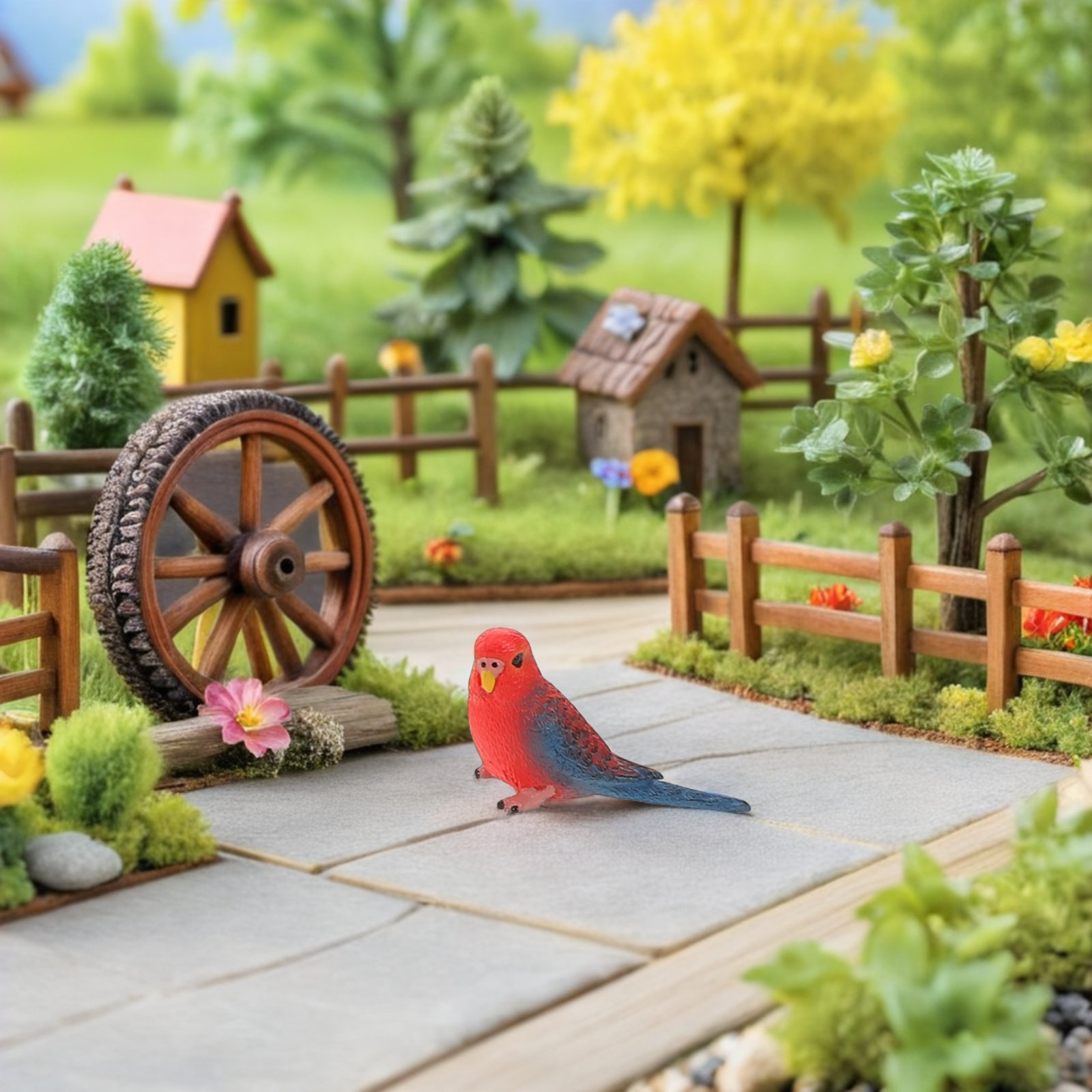 6Pcs Vibrant Realistic Parrot  - Kids Education Room 评论和价格