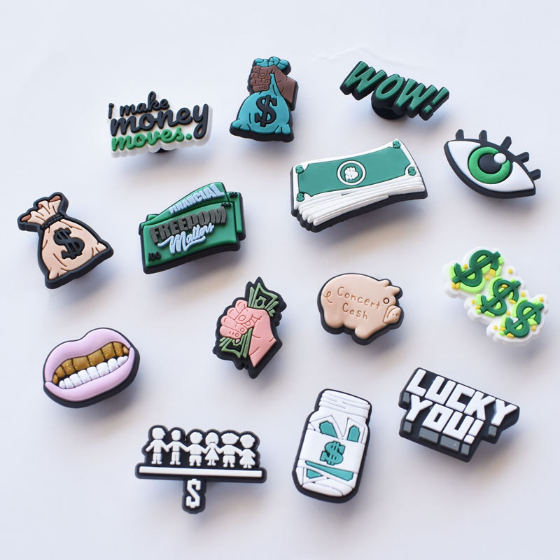 Money Shoe Charms for Crocs Ac - Kids Education Money 评论和价格