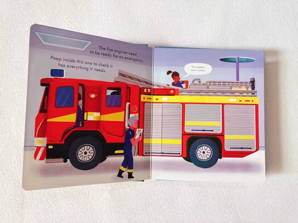 Usborne Peep Inside How A Fire - Kids Education And You 评论和价格