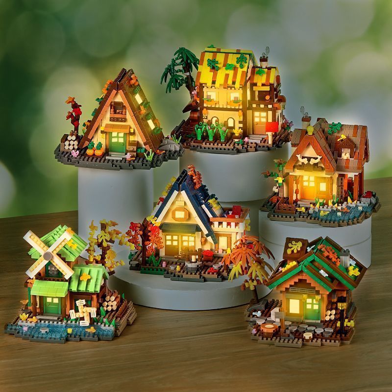 6 Sets Forest Cabin Mini Build - Kids Education Login 评论和价格