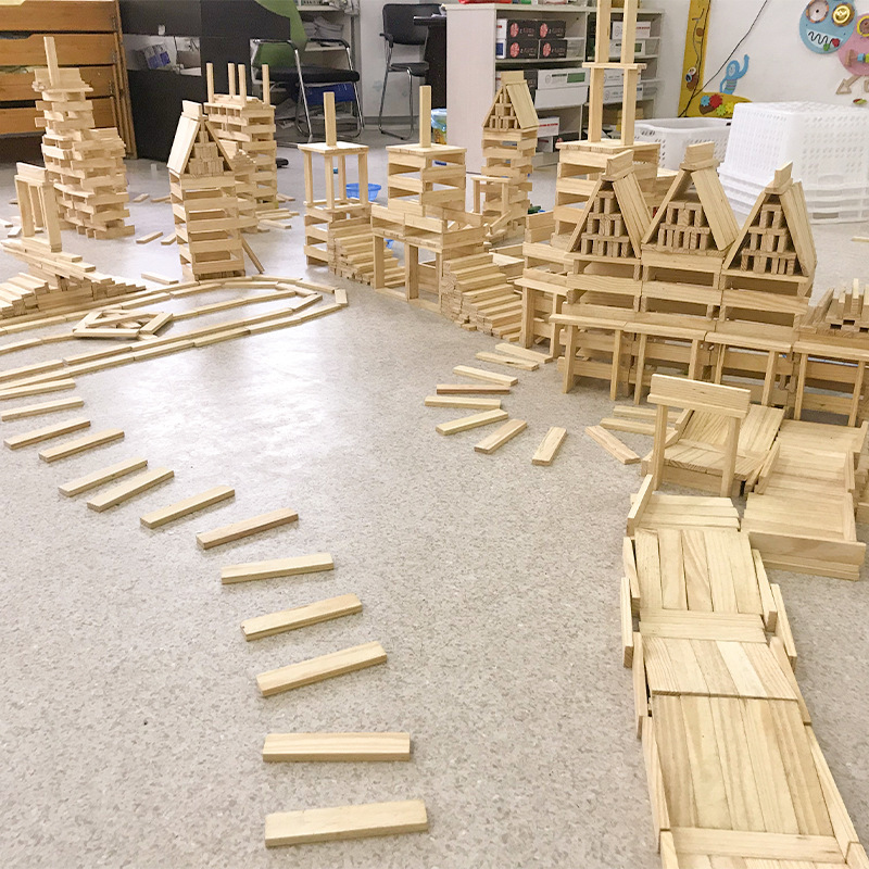 Natural Log Wooden Building Bl - Kids Education Login 评论和价格