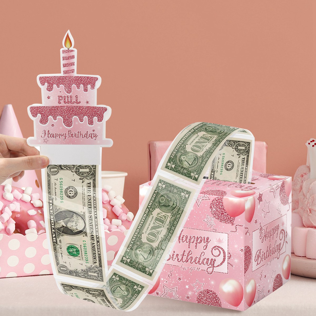 Birthday Money Box for Cash Gi - Kids Education Money 评论和价格